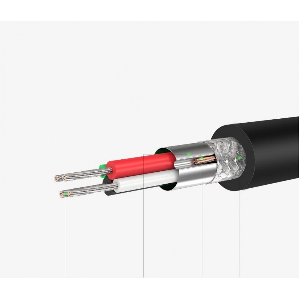 Ugreen externe Soundkarte Musikadapter USB 3.5 mm Mini Klinke mit Lautst&auml;rkeregler 15 cm - Schwarz