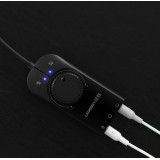 Ugreen externe Soundkarte Musikadapter USB 3.5 mm Mini Klinke mit Lautst&auml;rkeregler 15 cm - Schwarz