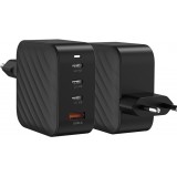Ladegerät Netzstecker 100W GaN 3x USB-C und 1x USB-A (Power Delivery) - PhoneLook - Schwarz