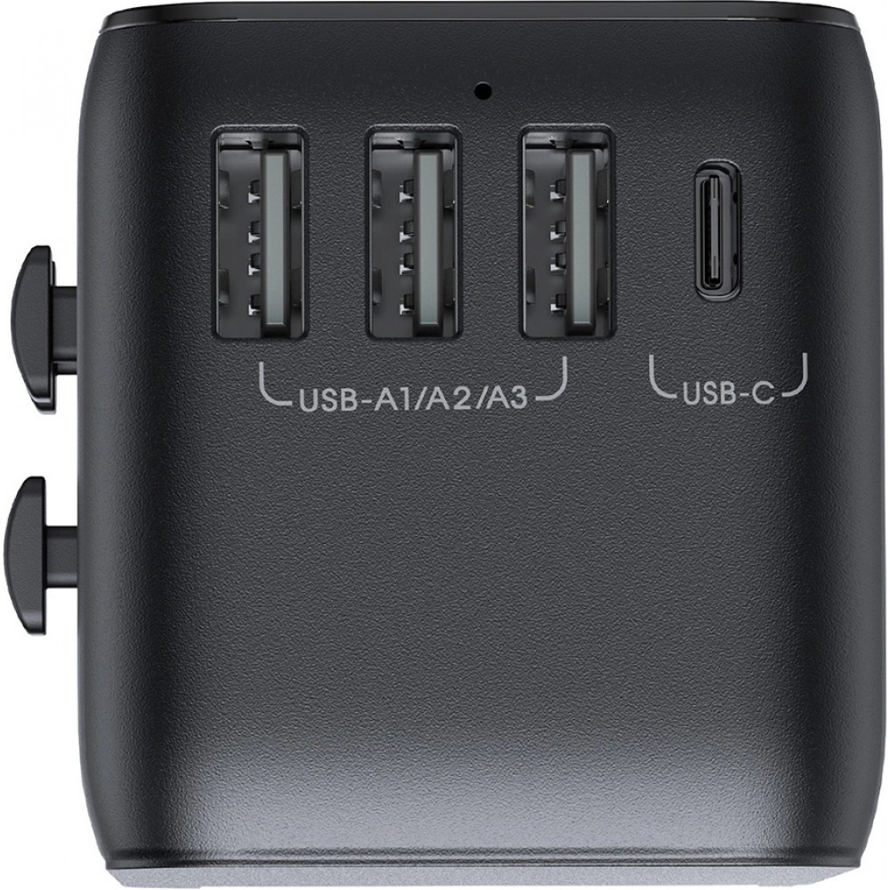 Joyroom JR-TCW01 Universeller Reiseadapter 17W CH / EU / US / UK / JP / AU / CN - Schwarz