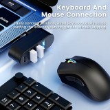 USB 3.0 Multiport-Adapter 180&deg; Rotierend 4 in 1 (3x USB-A / 1x USB-C) Kompakt f&uuml;r PC-Zubeh&ouml;r - Schwarz