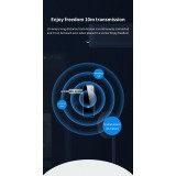 Bluetooth 5.0 Audio-Adapter 3,5 mm Dual-Funktion Sender Empfänger USB wiederaufladbar - Schwarz
