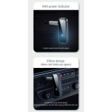 Bluetooth 5.0 Audio-Adapter 3,5 mm Dual-Funktion Sender Empfänger USB wiederaufladbar - Schwarz