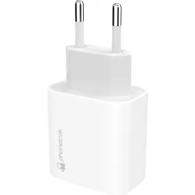 USB-C Power Netzadapter 20W - Ladestecker Fast Charge - PhoneLook - Weiss