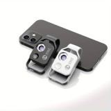 Apexel APL-MS002 Clip Mikroskopischer 200-facher optischer Universalzoom mit integriertem LED-Licht - Schwarz