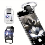 Apexel APL-MS002 Clip Mikroskopischer 200-facher optischer Universalzoom mit integriertem LED-Licht - Schwarz