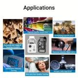 Apexel APL-MS002 Clip Mikroskopischer 200-facher optischer Universalzoom mit integriertem LED-Licht - Schwarz