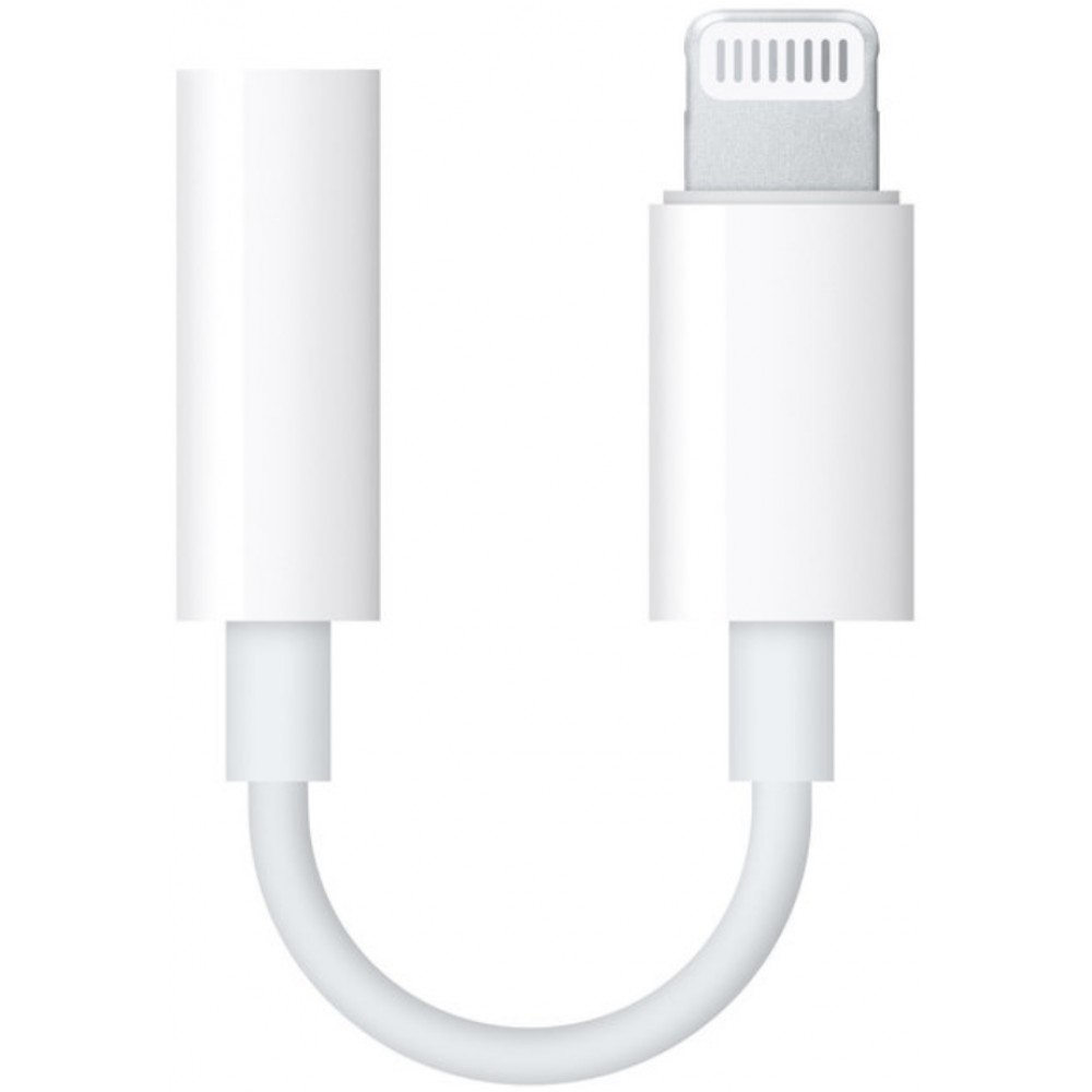 Apple Lightning to 3.5mm Headphone Jack Adapter MMX62ZM/A - Weiss