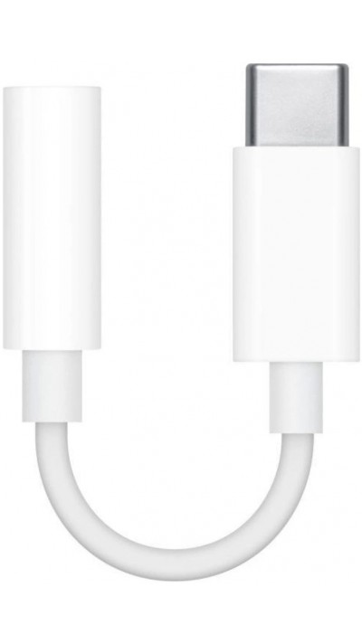 Apple original Audio Adapter AUX 3.5mm zu USB-C für iPhone und iPads - Weiss
