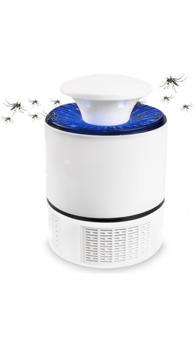 Mückenfänger USB Lampe High-Tech mit anziehendem LED Lichtwellen im Nanobereich  - Weiss