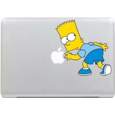 MacBook Aufkleber - Bart Simpson