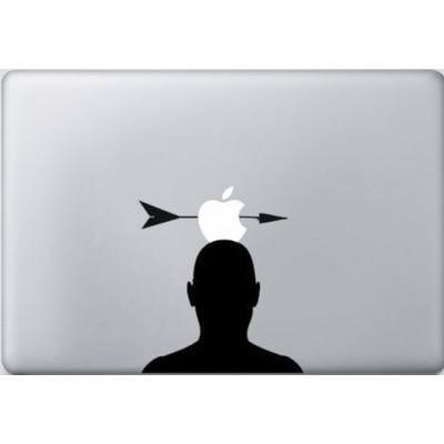 MacBook Aufkleber - Head with Arrow