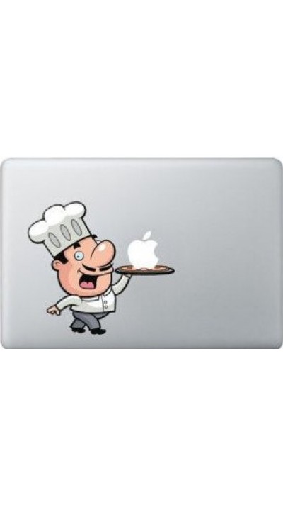 MacBook Aufkleber - Pizza Chef