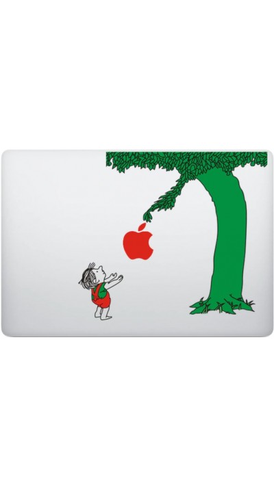 MacBook Aufkleber - Tree with red Apple