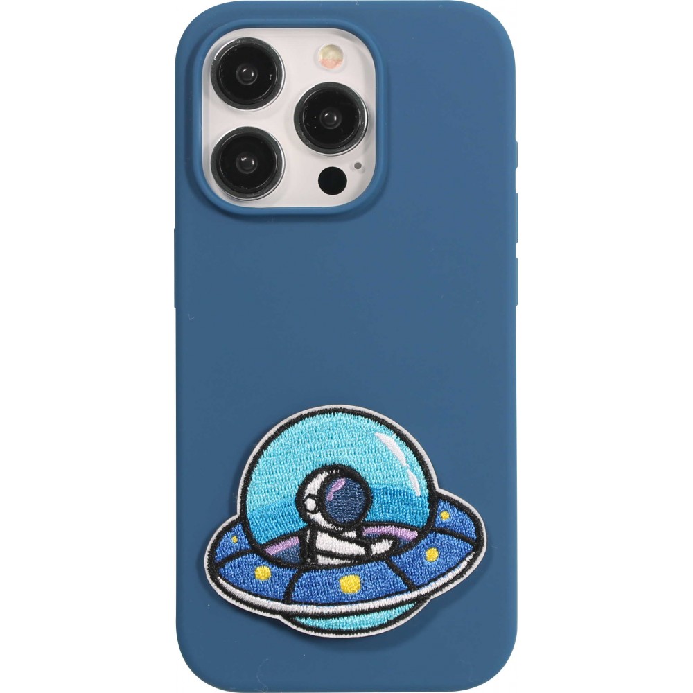 Sticker Aufkleber für Handy/Tablet/Computer 3D gestickt - Astronaut in spaceship