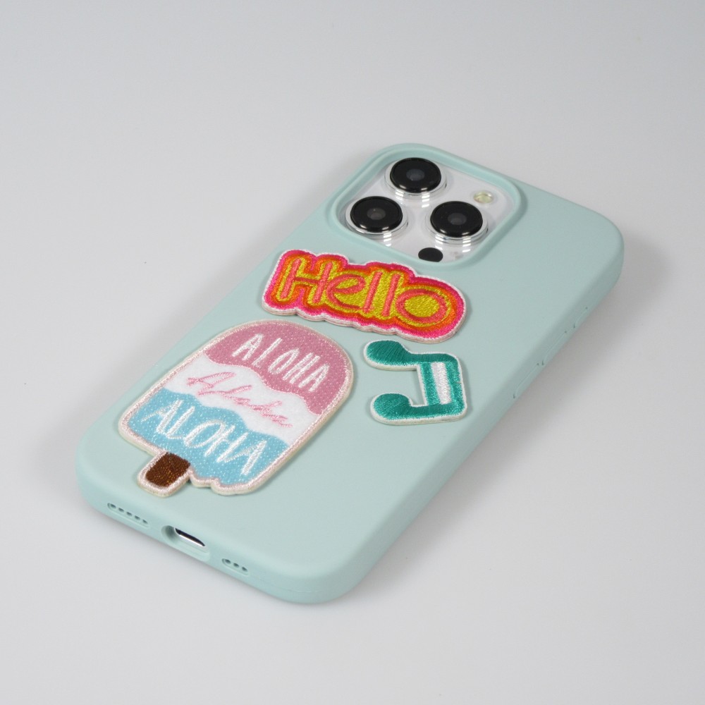 Autocollant sticker pour téléphone/tablette/ordinateur brodé en 3D - Astronaut with laptop