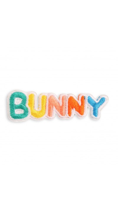 Sticker Aufkleber für Handy/Tablet/Computer 3D gestickt - BUNNY Regenbogen