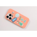 Autocollant sticker pour téléphone/tablette/ordinateur brodé en 3D - Blueberry Ice Cream Drink