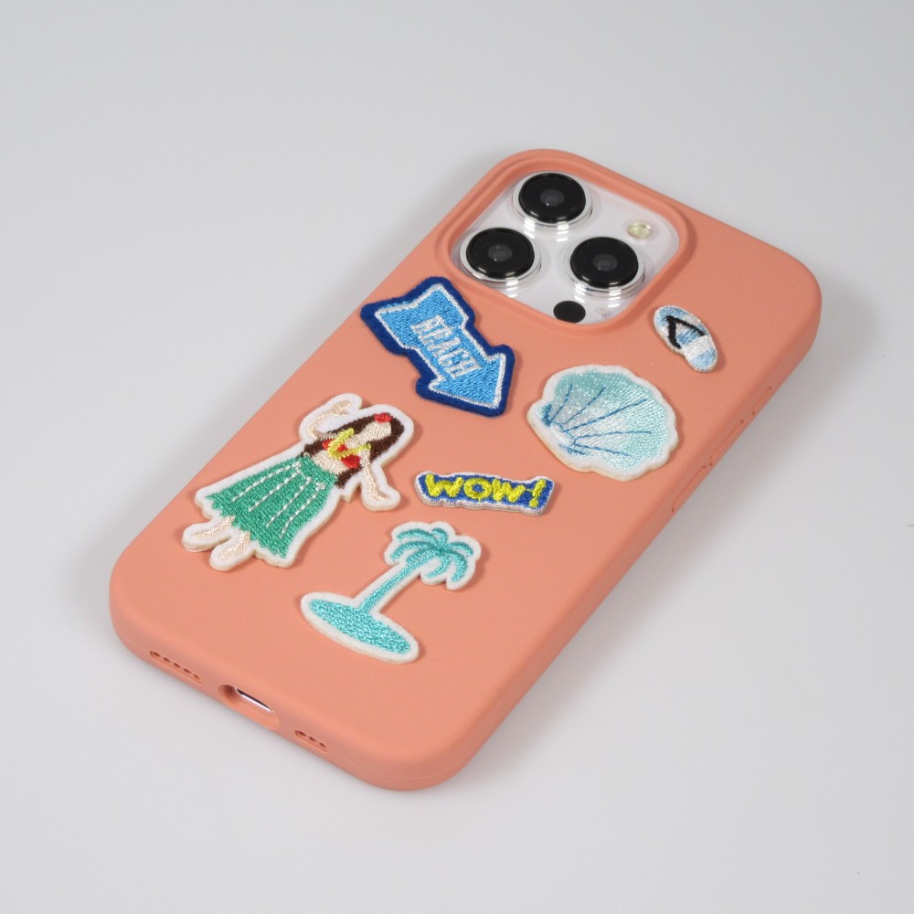 Autocollant sticker pour téléphone/tablette/ordinateur brodé en 3D - Blueberry Ice Cream Drink