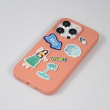 Autocollant sticker pour téléphone/tablette/ordinateur brodé en 3D - Blueberry Ice Cream Drink
