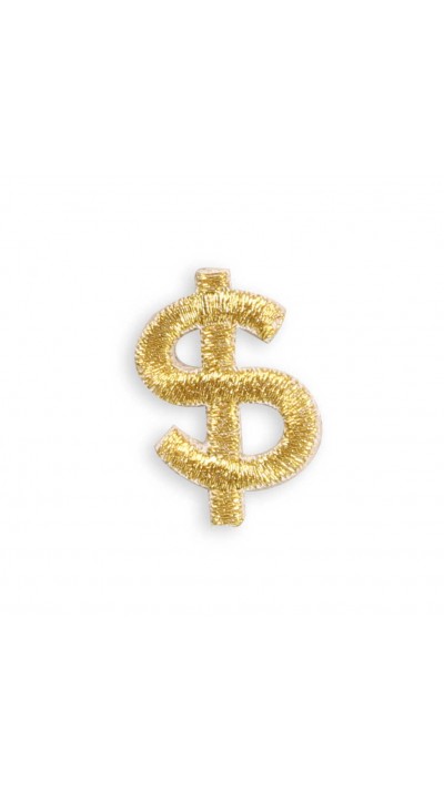 Sticker Aufkleber f&uuml;r Handy/Tablet/Computer 3D gestickt - Dollar sign