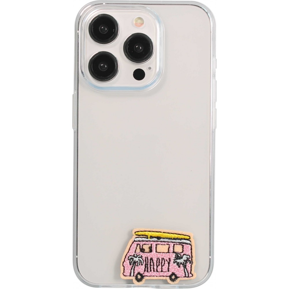 Autocollant sticker pour téléphone/tablette/ordinateur brodé en 3D - Happy Beach Van