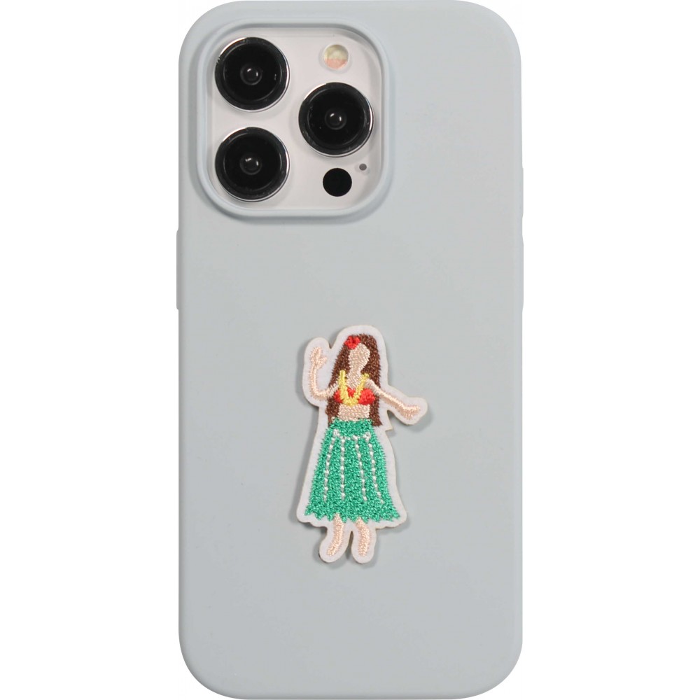 Autocollant sticker pour téléphone/tablette/ordinateur brodé en 3D - Hawaiian Dancer Girl