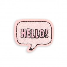 Sticker Aufkleber für Handy/Tablet/Computer 3D gestickt - Hello! Bubble