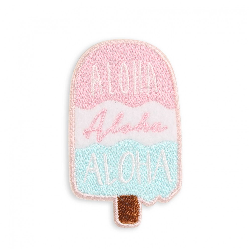 Autocollant sticker pour téléphone/tablette/ordinateur brodé en 3D - Ice cream Aloha