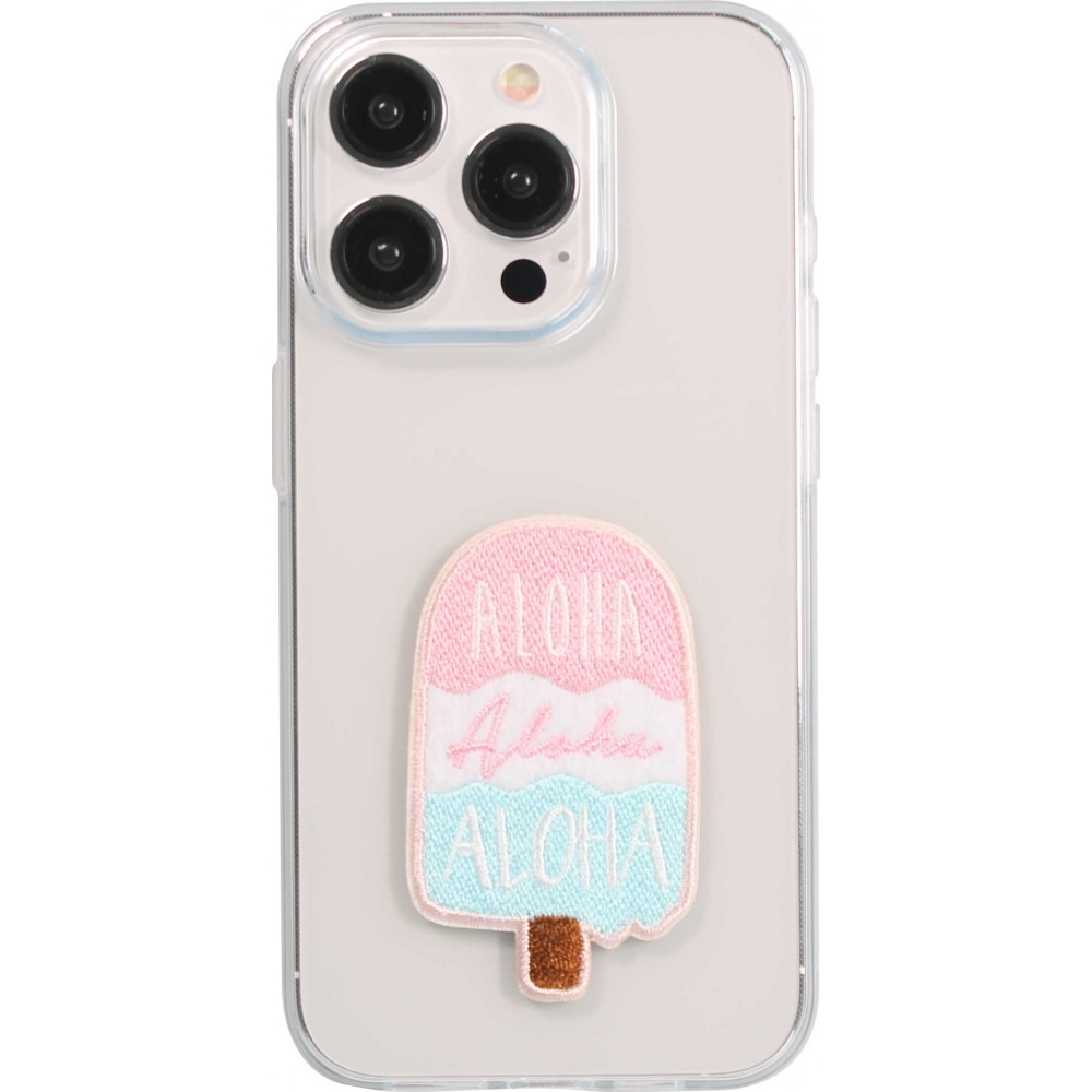 Autocollant sticker pour téléphone/tablette/ordinateur brodé en 3D - Ice cream Aloha
