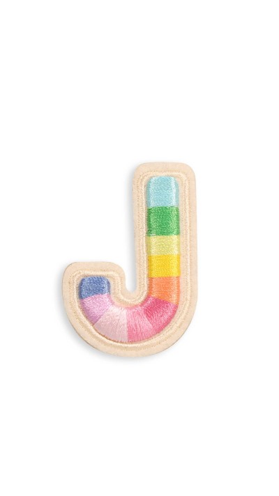 Autocollant sticker pour t&eacute;l&eacute;phone/tablette/ordinateur brod&eacute; en 3D - Lettre J