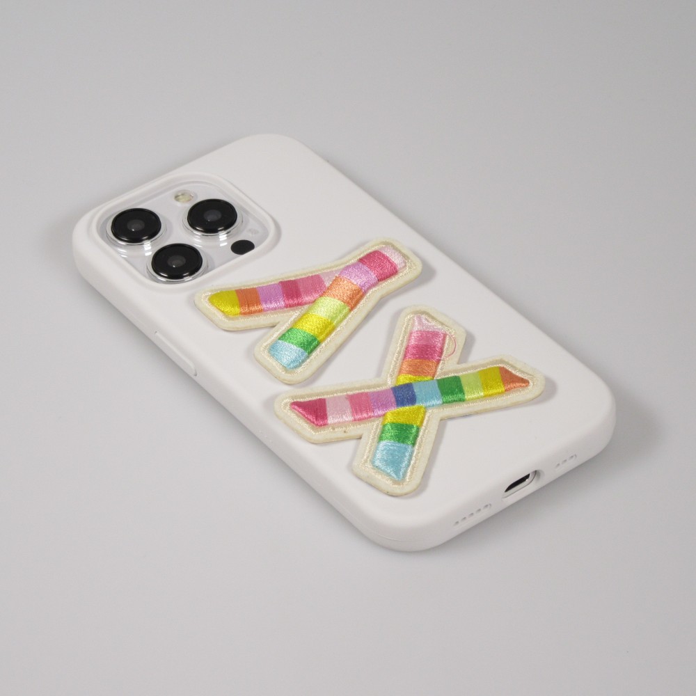 Sticker Aufkleber für Handy/Tablet/Computer 3D gestickt - Lettre L