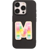 Sticker Aufkleber für Handy/Tablet/Computer 3D gestickt - Lettre M