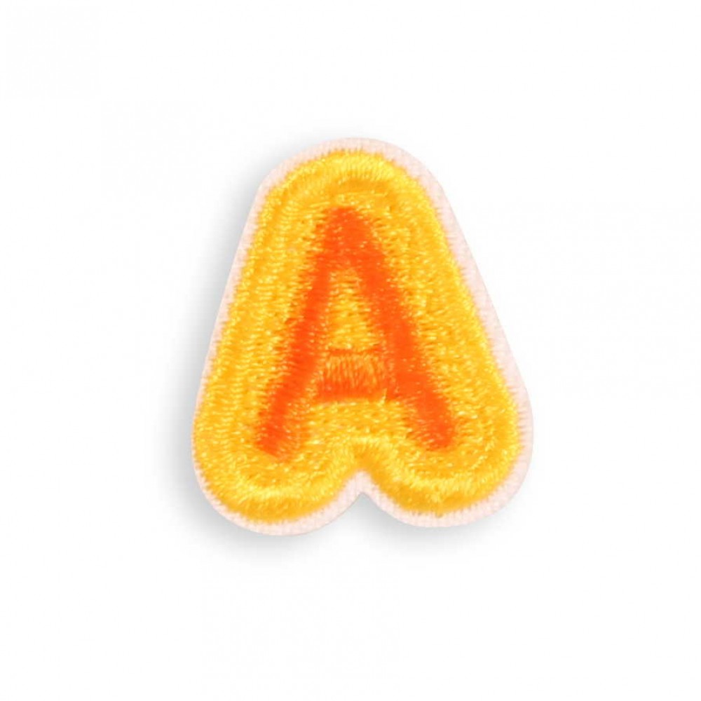 Sticker Aufkleber für Handy/Tablet/Computer 3D gestickt - Mini Lettre A