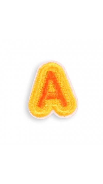 Autocollant sticker pour t&eacute;l&eacute;phone/tablette/ordinateur brod&eacute; en 3D - Lettre Mini A