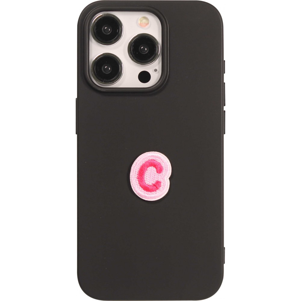 Sticker Aufkleber für Handy/Tablet/Computer 3D gestickt - Mini Lettre C