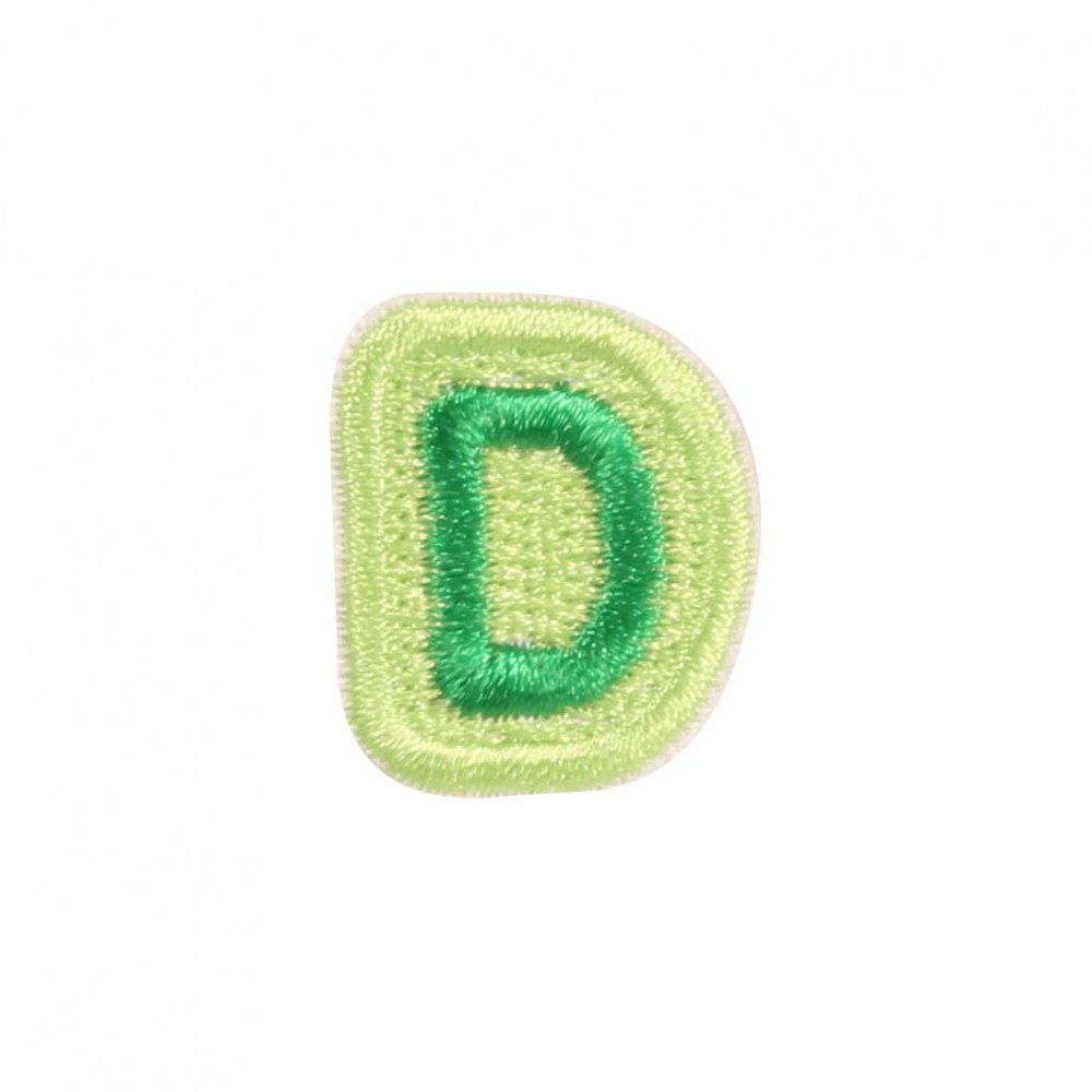 Sticker Aufkleber für Handy/Tablet/Computer 3D gestickt - Mini Lettre D