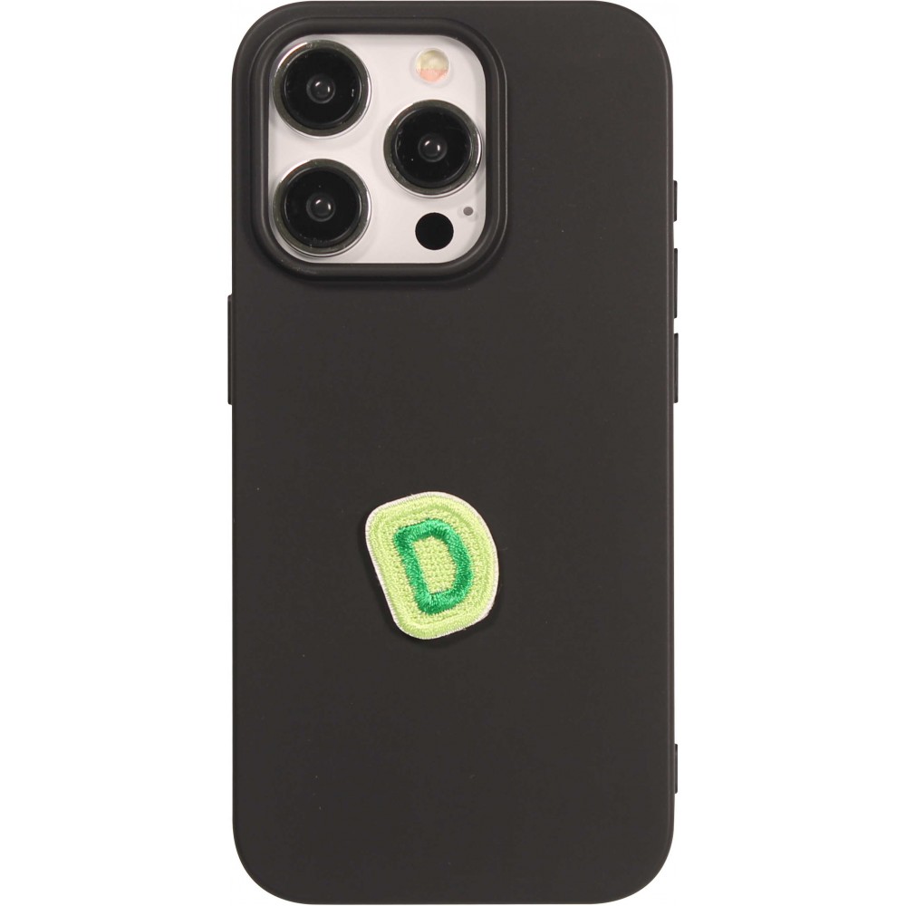 Sticker Aufkleber für Handy/Tablet/Computer 3D gestickt - Mini Lettre D