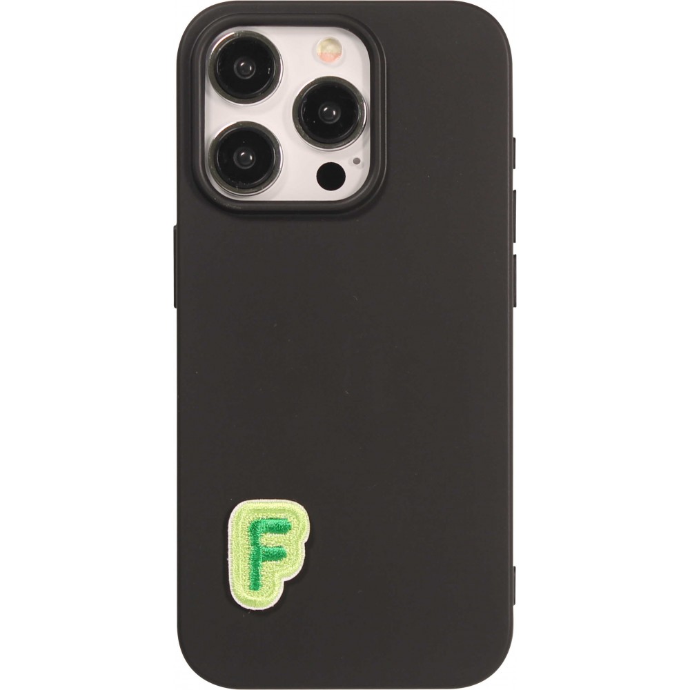 Sticker Aufkleber für Handy/Tablet/Computer 3D gestickt - Mini Lettre F