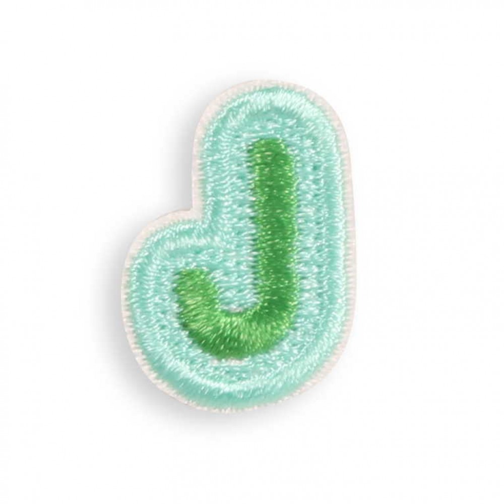 Sticker Aufkleber für Handy/Tablet/Computer 3D gestickt - Mini Lettre J