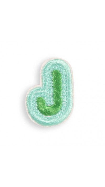Autocollant sticker pour t&eacute;l&eacute;phone/tablette/ordinateur brod&eacute; en 3D - Lettre Mini J