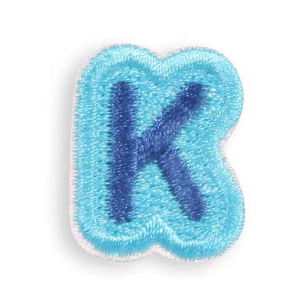 Sticker Aufkleber für Handy/Tablet/Computer 3D gestickt - Mini Lettre K