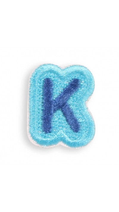 Autocollant sticker pour t&eacute;l&eacute;phone/tablette/ordinateur brod&eacute; en 3D - Lettre Mini K