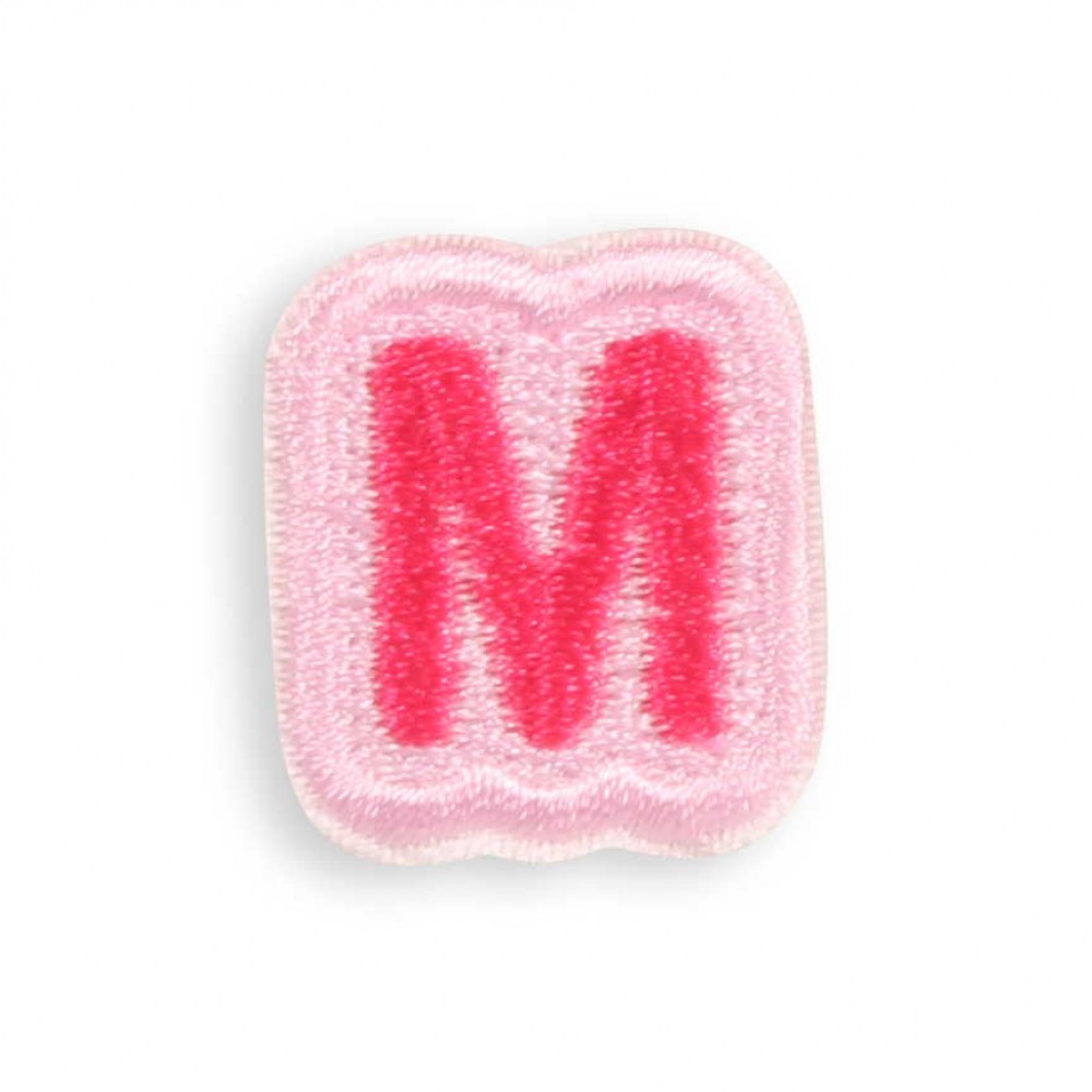 Sticker Aufkleber für Handy/Tablet/Computer 3D gestickt - Mini Lettre M