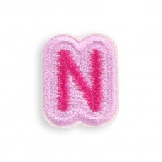 Sticker Aufkleber für Handy/Tablet/Computer 3D gestickt - Mini Lettre N