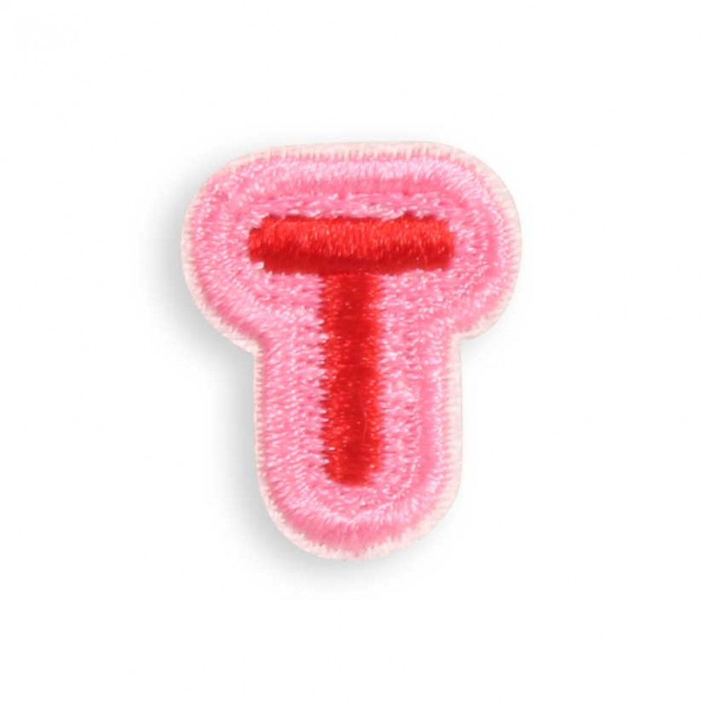 Sticker Aufkleber für Handy/Tablet/Computer 3D gestickt - Mini Lettre T