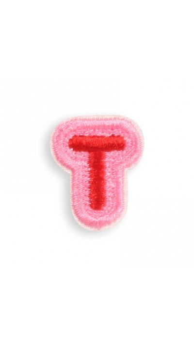 Autocollant sticker pour t&eacute;l&eacute;phone/tablette/ordinateur brod&eacute; en 3D - Lettre Mini T