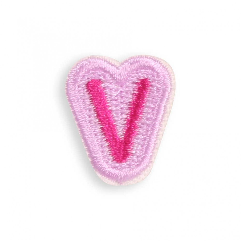 Sticker Aufkleber für Handy/Tablet/Computer 3D gestickt - Mini Lettre V