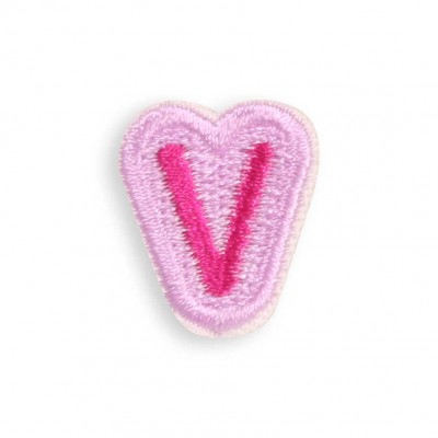 Sticker Aufkleber f&uuml;r Handy/Tablet/Computer 3D gestickt - Mini Lettre V