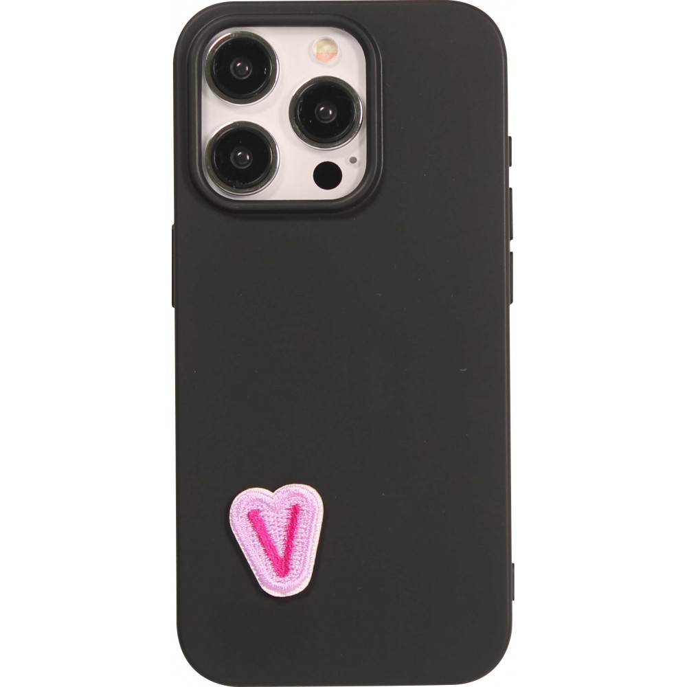 Sticker Aufkleber für Handy/Tablet/Computer 3D gestickt - Mini Lettre V